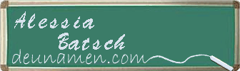 Alessia Batsch Visitenkarte